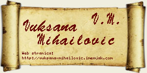 Vuksana Mihailović vizit kartica